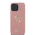 Miniatyrbillede 3 af 4: Guess Fixed Glitter Big 4G - iPhone 16 Pro Max cover (lyserød)