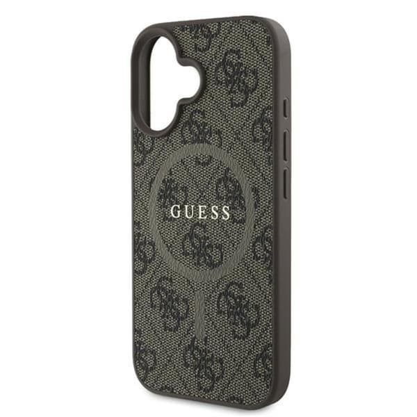 Guess 4G Ring Classic Logo MagSafe - iPhone 16 Plus cover (brun)