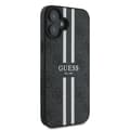 Pikkukuva 4 / 8: Guess 4G Printed Stripes MagSafe - iPhone 16 Plus -suojakuori (musta)