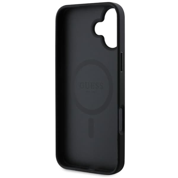 Guess Saffiano Classic Logo MagSafe - iPhone 16 Plus cover (sort)