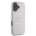 Miniatyrbillede 4 af 8: Guess Saffiano Peony Classic Logo MagSafe - iPhone 16 Plus cover (lyserød)