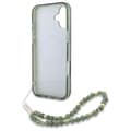 Miniatyrbillede 6 af 7: Guess IML Flowers Allover Electro med perlerem MagSafe - iPhone 16 Plus cover (grøn)