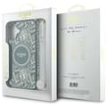 Miniatyrbillede 7 af 7: Guess IML Flowers Allover Electro med perlerem MagSafe - iPhone 16 Plus cover (grøn)