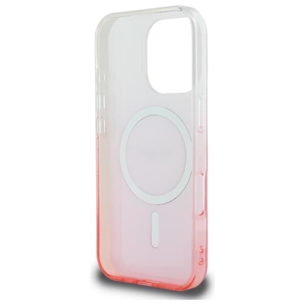 Guess IML Glitter Gradient MagSafe - iPhone 16 Pro Max cover (lyserød)