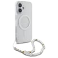 Pikkukuva 3 / 8: Guess IML Glitter helmiäisrannekkeella varustettu MagSafe - iPhone 16 Plus -suojakuori (kirkas)