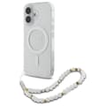 Pikkukuva 1 / 8: Guess IML Glitter helmiäisrannekkeella varustettu MagSafe - iPhone 16 Plus -suojakuori (kirkas)