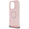 Miniatyrbillede 6 af 8: Guess IML Rhinestones MagSafe - iPhone 16 Pro Max cover (lyserød)