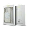 Miniatyrbild 7 av 7: Guess IML Flowers Allover Electro med pärlrem MagSafe - iPhone 16 Pro-skal (vitt)