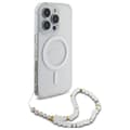 Miniatyrbillede 3 af 7: Guess IML Glitter med perlerem MagSafe - iPhone 16 Pro cover (klar)