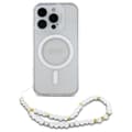 Miniatyrbillede 2 af 7: Guess IML Glitter med perlerem MagSafe - iPhone 16 Pro cover (klar)