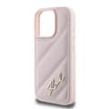 Miniatyrbillede 6 af 8: Karl Lagerfeld Quilted Signature - iPhone 16 Pro Max cover (lyserød)