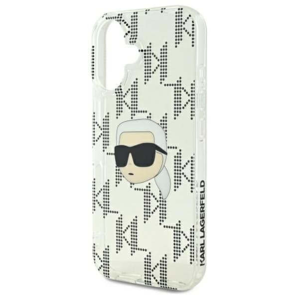 Karl Lagerfeld IML Karl Head Galvanoitu - iPhone 16 -suojakuori (Läpinäkyvä)