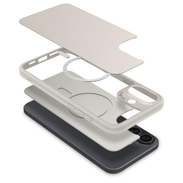 Spigen Cyrill Kajuk Mag MagSafe - iPhone 16-skal (kräm)