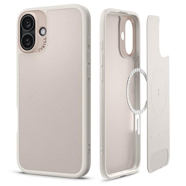Spigen Cyrill Kajuk Mag MagSafe - iPhone 16-skal (kräm)