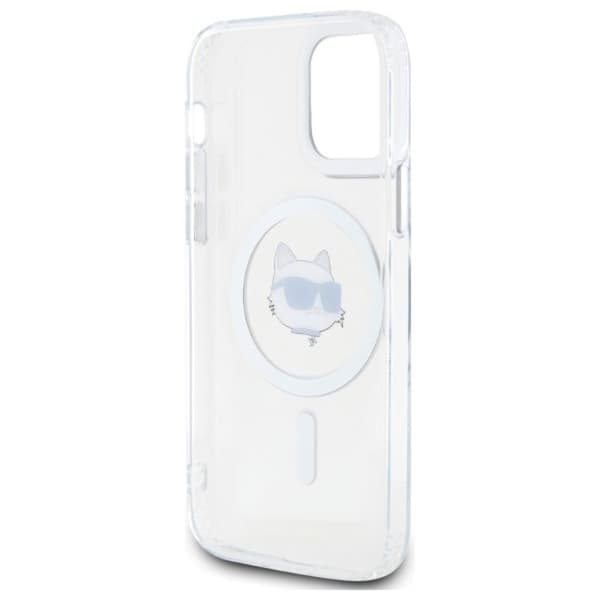 Karl Lagerfeld IML Metal Choupette Head MagSafe - iPhone 12 / iPhone 12 Pro cover (hvid)