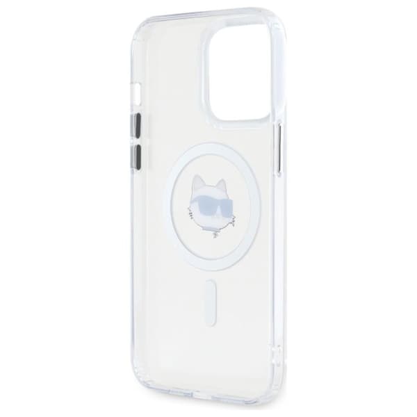 Karl Lagerfeld IML Metal Choupette Head MagSafe - iPhone 13 Pro Max cover (hvid)