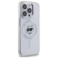 Miniatyrbillede 4 af 8: Karl Lagerfeld IML Metal Choupette Head MagSafe - iPhone 14 Pro cover (hvid)