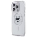 Miniatyrbillede 2 af 8: Karl Lagerfeld IML Metal Choupette Head MagSafe - iPhone 14 Pro cover (hvid)