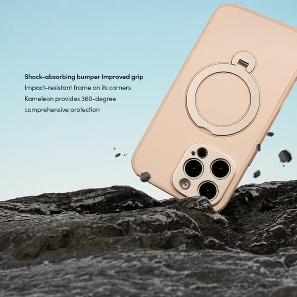 Moshi Kameleon MagSafe - iPhone 16 Pro Max cover med stativfunktion (lyserød)