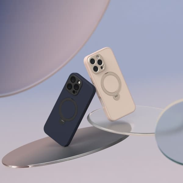 Moshi Kameleon MagSafe - iPhone 16 Pro -kotelo jalustatoiminnolla (keskiyönsininen)