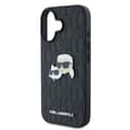 Miniatyrbillede 6 af 8: Karl Lagerfeld Monogram Karl & Chaoupette Hovednål - iPhone 16 Plus cover (sort)
