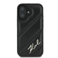 Pikkukuva 3 / 8: Karl Lagerfeld Quilted Signature - iPhone 16 Plus -suojakuori (musta)