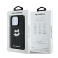 Miniatyrbillede 8 af 8: Karl Lagerfeld Monogram Choupette Head Pin - iPhone 16 Pro Max cover (sort)