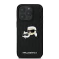 Miniatyrbillede 3 af 8: Karl Lagerfeld Monogram Karl & Chaoupette Hovednål - iPhone 16 Pro Max cover (sort)