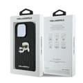 Miniatyrbillede 8 af 8: Karl Lagerfeld Monogram Karl & Chaoupette Hovednål - iPhone 16 Pro Max cover (sort)