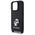 Miniatyrbillede 4 af 6: Karl Lagerfeld Saffiano Karl & Choupette Metal Pin CBDY Strap - iPhone 16 Pro Max Cover (Sort)