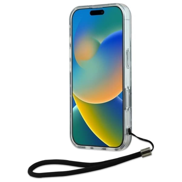 Karl Lagerfeld Zebra With Cord - iPhone 16 Plus -suojakuori (violetti)