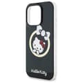 Pikkukuva 6 / 8: Hello Kitty IML hauska rusetti MagSafe - iPhone 16 Pro -kotelo (musta)