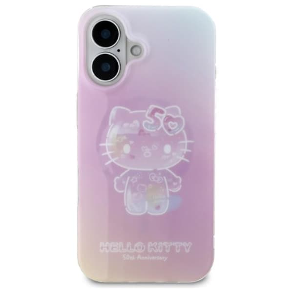 Hello Kitty IML 50-vuotisjuhla MagSafe - iPhone 16 -kotelo (vaaleanpunainen)