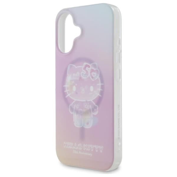 Hello Kitty IML 50-vuotisjuhla MagSafe - iPhone 16 -kotelo (vaaleanpunainen)