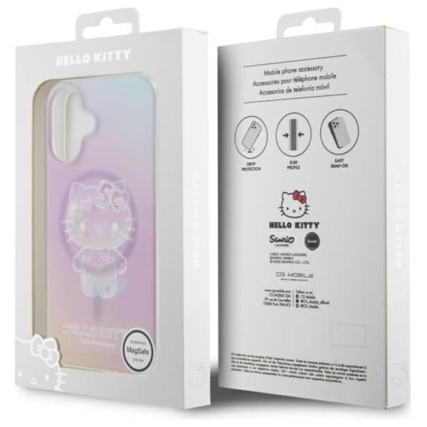 Hello Kitty IML 50-vuotisjuhla MagSafe - iPhone 16 -kotelo (vaaleanpunainen)