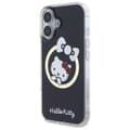 Pikkukuva 2 / 8: Hello Kitty IML hauska rusetti MagSafe - iPhone 16 -kotelo (musta)