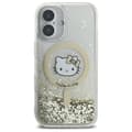 Pikkukuva 3 / 8: Hello Kitty Liquid Glitter Fever MagSafe - iPhone 16 -kotelo (valkoinen / kulta)
