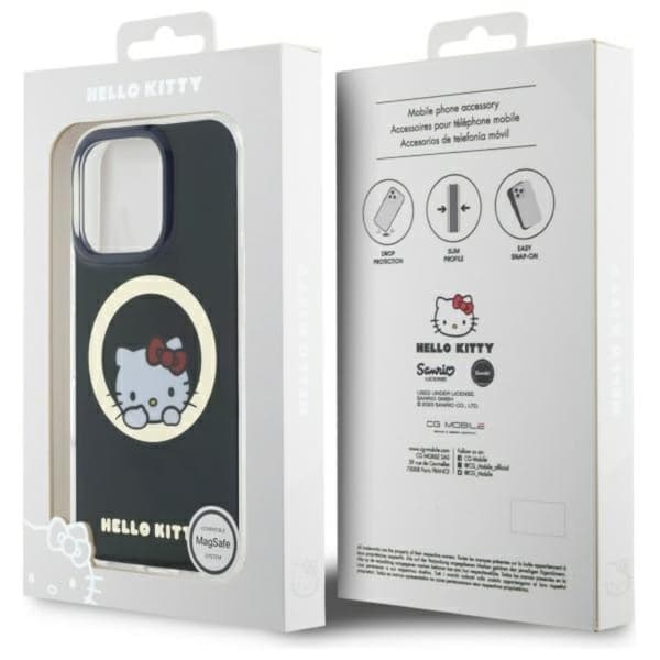 Hello Kitty IML Sweet Kitty MagSafe - iPhone 16 Pro Max -suojakuori (musta)