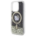Pikkukuva 6 / 8: Hello Kitty Liquid Glitter Fever MagSafe - iPhone 16 Pro Max -suojakuori (musta / kulta)