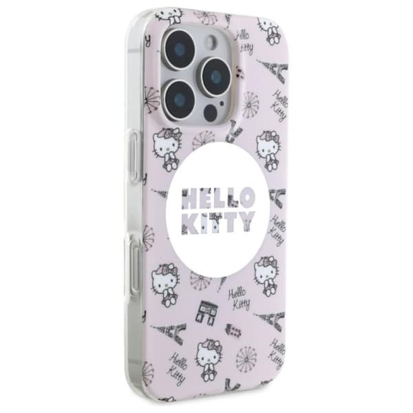 Hello Kitty IML Koko Paris MagSafe - iPhone 16 Pro Max -kotelo (Vaaleanpunainen)