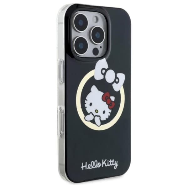 Hello Kitty IML Fun Bow MagSafe - iPhone 16 Pro Max -suojakuori (musta)