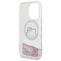 Miniatyrbild 7 av 8: Hello Kitty Liquid Glitter Sweet Kitty Rosetter MagSafe - iPhone 16 Pro Max Skal (Vit)