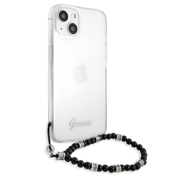 Guess Sort Perlerem - iPhone 15 / 14 / 13 Etui (gennemsigtig)