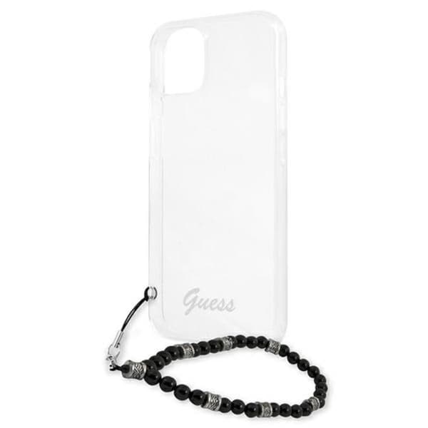 Guess Sort Perlerem - iPhone 15 / 14 / 13 Etui (gennemsigtig)