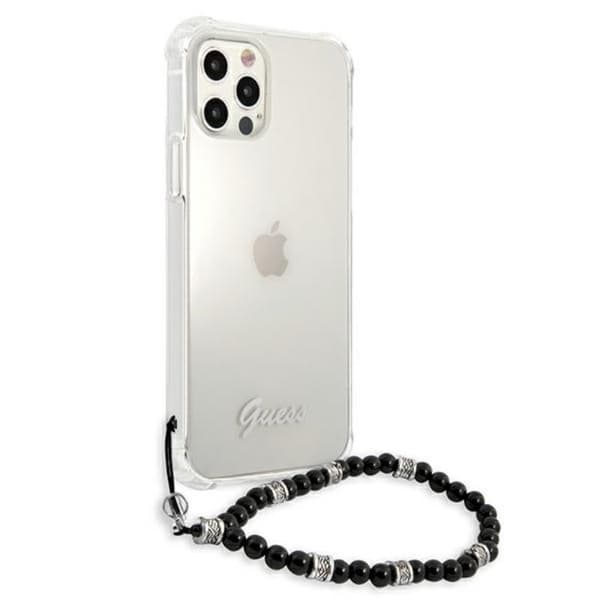 Guess Sort Perlerem - iPhone 12 Pro Max Etui (Gennemsigtig)