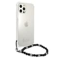 Miniatyrbillede 4 af 8: Guess Sort Perlerem - iPhone 12 Pro Max Etui (Gennemsigtig)