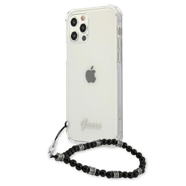 Guess Sort Perlerem - iPhone 12 Pro Max Etui (Gennemsigtig)