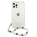 Miniatyrbillede 3 af 8: Guess Hvid Perlerem - iPhone 12 Pro Max Etui (Gennemsigtig)