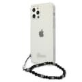 Miniatyrbillede 2 af 8: Guess Sort Perlerem - iPhone 12 / iPhone 12 Pro Etui (Gennemsigtig)