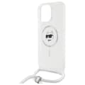 Miniatyrbild 5 av 7: Karl Lagerfeld IML Choupette Head & Cord MagSafe - iPhone 16 Pro-skal (genomskinligt)